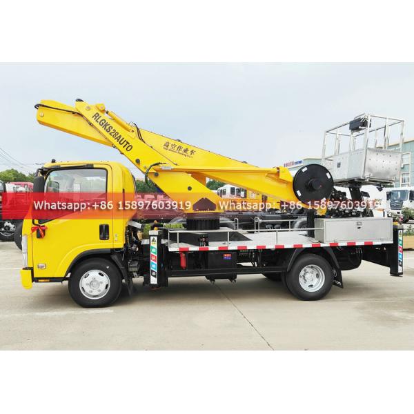 Philippines KV100 ISUZU Truck Mounted Aerial Work Platform Bucket Truck Aerial Working Platform 28m to 33Meters for Sales