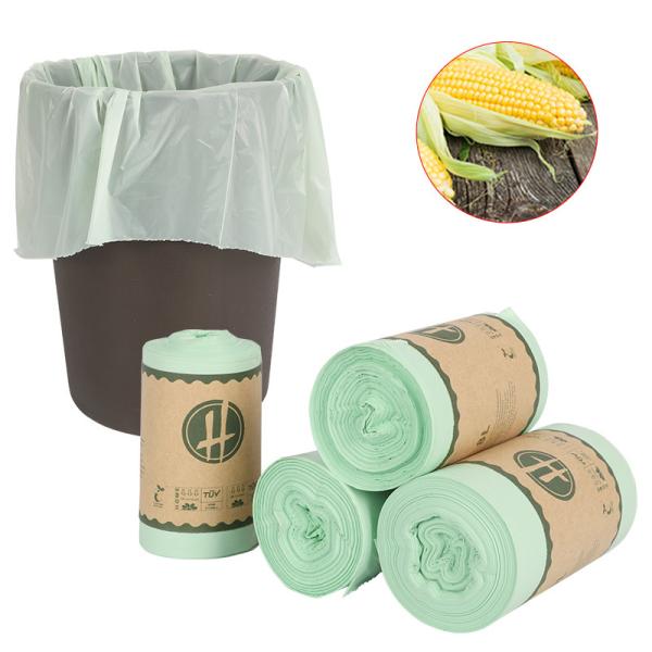 Corn Starch Compostable Plastic Trash Bags 10mic-100mic Biodegradable