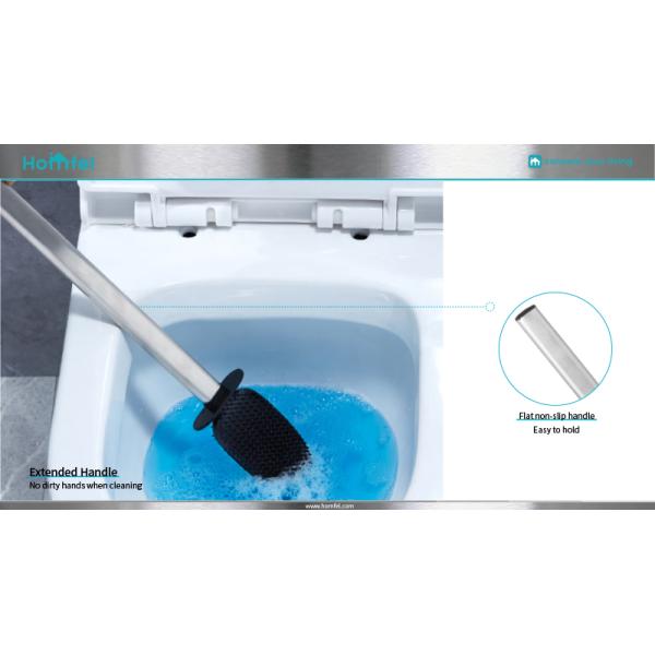 TPR 2.0 Stainless Steel Toilet Cleaning Brush And Holder Set Modern Design
