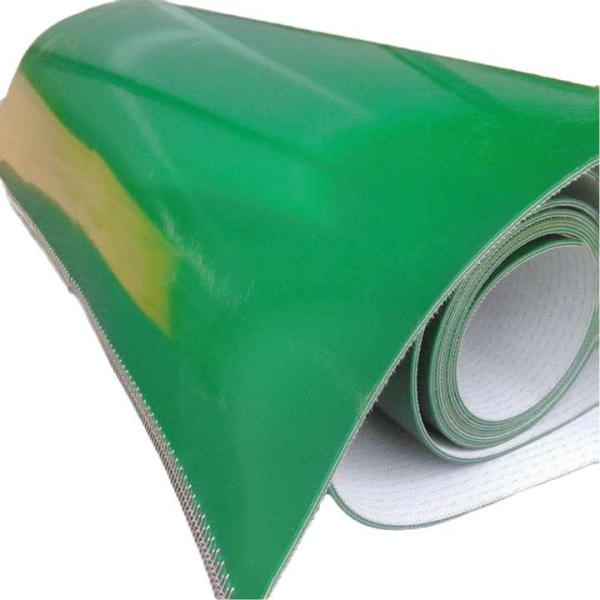 PVC Green Conveyor Belt for Food, Tobacco, and Logistics Industries