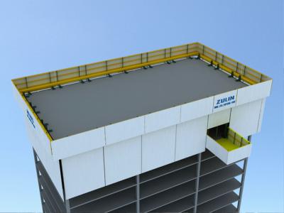 Self Climbing Wall Protection Panels with climbing rail and hydraulic lifting system