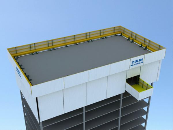 Self Climbing Wall Protection Panels with climbing rail and hydraulic lifting system