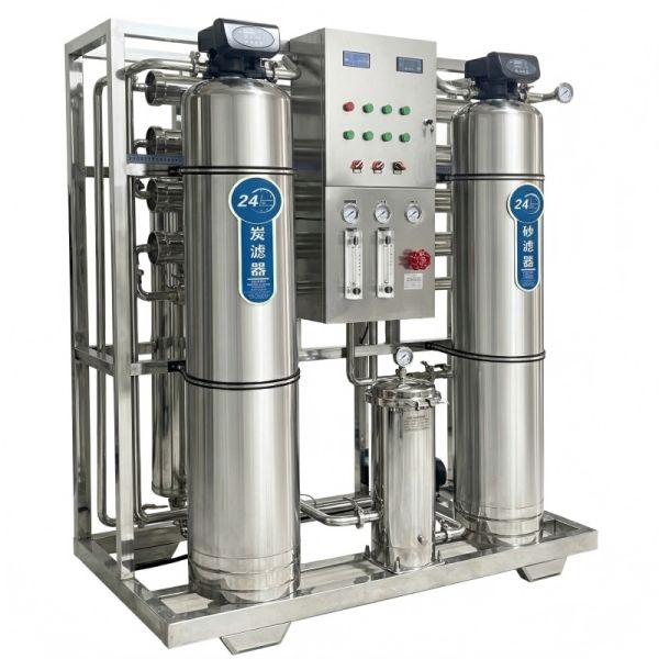 1000LPH All-Stainless Steel Commercial RO Plant With 2-Stage Pretreatment
