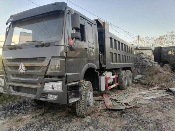 HOWO 6*4 Caminhão de lixo de segunda mão 10 pneus Cinza Cor Sinotruk 351-450hp 8500*2496*3450 mm