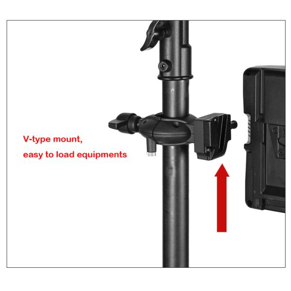 Pipe clamp CA120 with V type mount