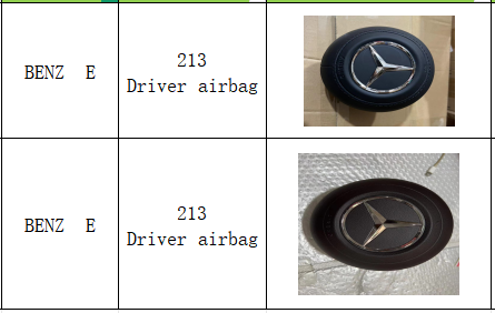 OE A0008607302 Driver Airbag , Black Original Driver Wheel Airbag For Benz E Class