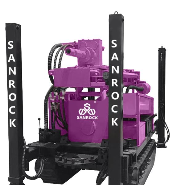 Water Well Drill Rig Exploration Borehole 220Meter Hydraulic Portable Well Drilling Rig