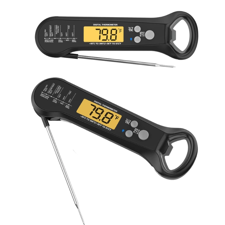 Probe Digital Folding Meat Thermometer For Household Cooking