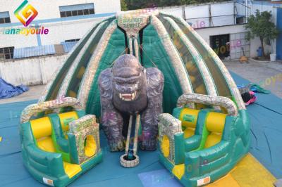 Funny Amusement Gorilla Infltable Slide Water Park For Kids EN14960