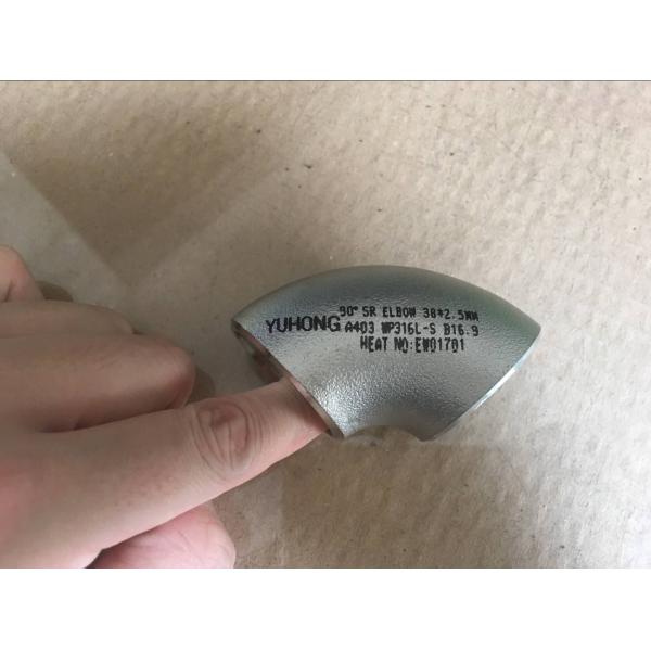 Stainless Steel Butt Weld Fittings Short Reduce 90 deg Elbow 1/2