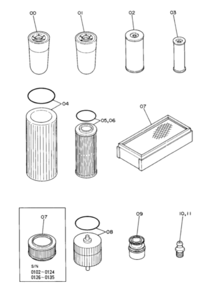 3315847 9Y4403 154789 патрон фильтра топлива экскаватора 4085912 79250023 P550106
