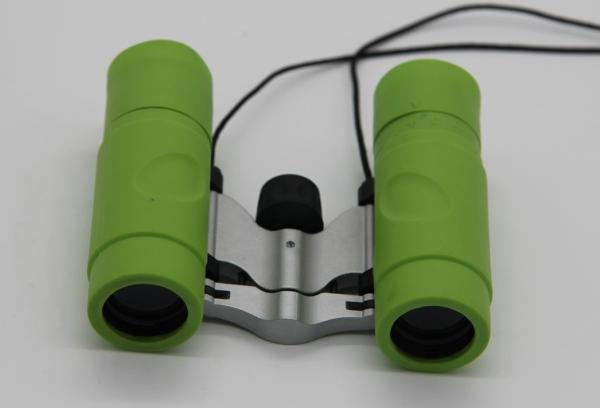 Green 8x21 Children's Toy Binoculars , Small Outdoor Hunting Binoculars For Kids