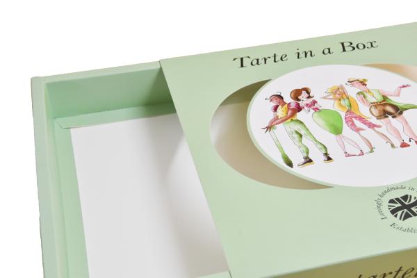 Green Cardboard Sliding Drawer Gift Boxes Wedding Chocolate Packaging