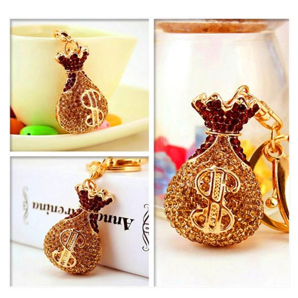 Acrylic  Personalized Keychains For Women Handbag 15cm X 6.5cm X 1.6cm