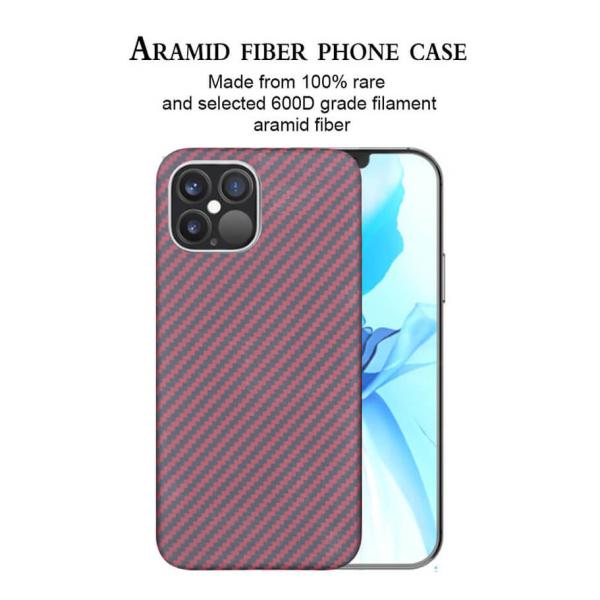 Случай волокна углерода iPhone противоударного случая iPhone 12 волокна Aramid новый