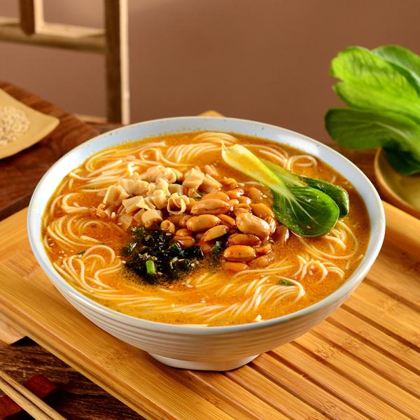 Frangant Sesame Flavor Quick Cooking Delicious Non Fried Instant Noodles