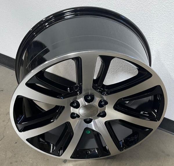 24 New Escalade Black Machine Wheels Rims 4738 For Yukon Denali 2WD 4WD