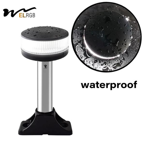 White 4500K Marine Anchor Light 2NM Yacht Navigation Light 12VDC