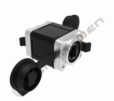 Outdoor Waterproof Ethercon RJ45 Connectors Female Adapter for Cat5e Network Power Ethernet Cable Extension Connector