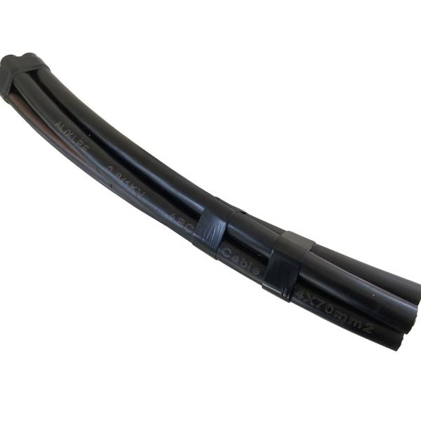 Aluminum Conductor LV Abc Cable XLPE PE LDPE PVC Insulated Overhead Duplex Triplex Quadruplex Service Drop Cable 4x70mm2 50mm2