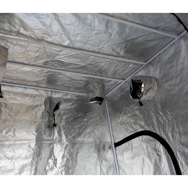 200cm Height Zippered Hydroponic Indoor Grow Tent , 5X5 Portable Grow Tent 600D Fabric