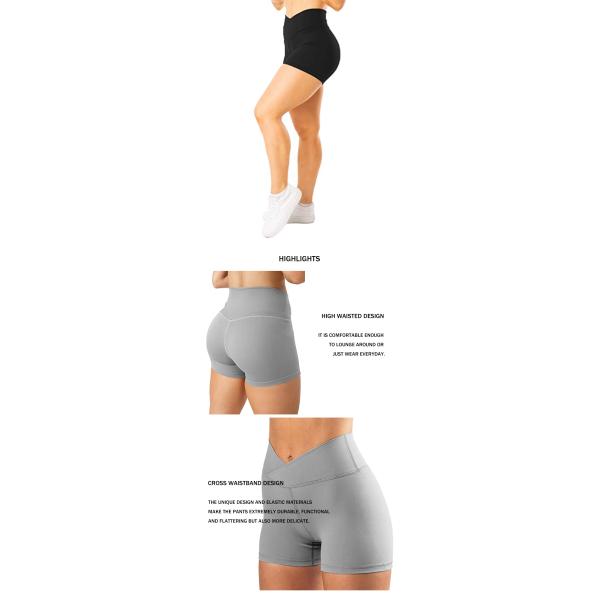 велосипедист Waisted женщин 210gsm высокий замыкает накоротко перекрестную йогу разминки талии замыкает накоротко