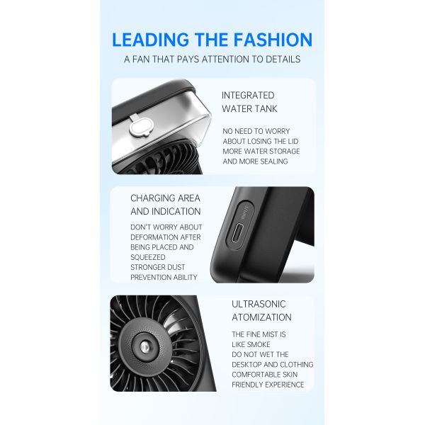 P12 Cooling Fan  Device Portable Fan 4000mah Battery Rechargeable