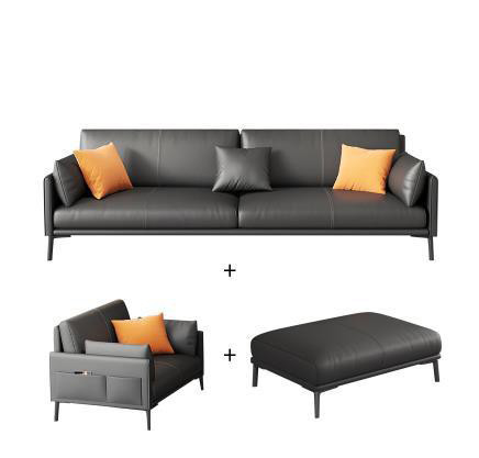 Light Luxury Living Room and Office Sofa Bed Customized Italian Style with Wood Frame