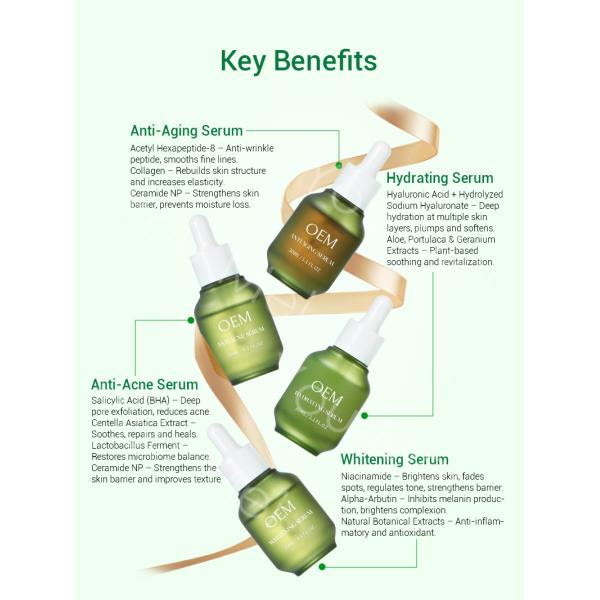 Acne Control Alpha Arbutin Nicotinamide Salicylic Acid Face Serum Multimolecular HA
