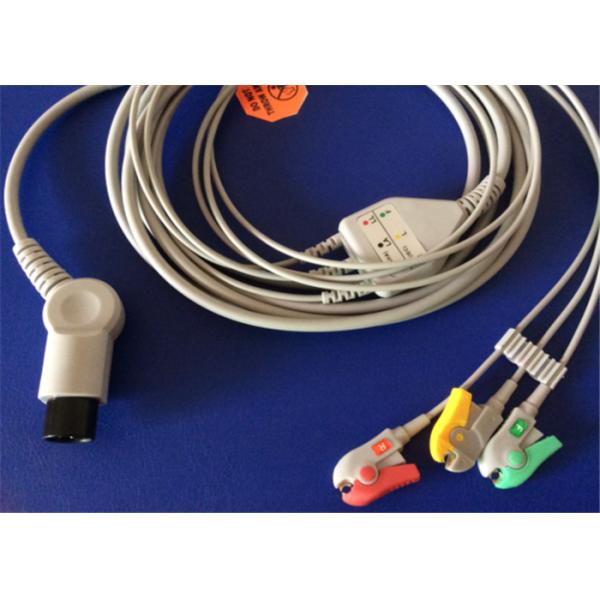 Медицинский кабель подводящих проводов Экг, кабель Дя Экг 5.0мм терпеливым защищаемый руководством