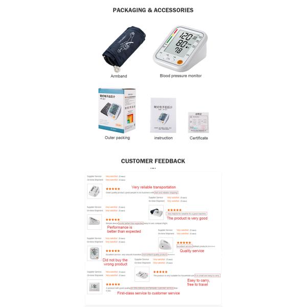 Digital Arm Electric Blood Pressure Monitor 497g DC 6V With Voice Function