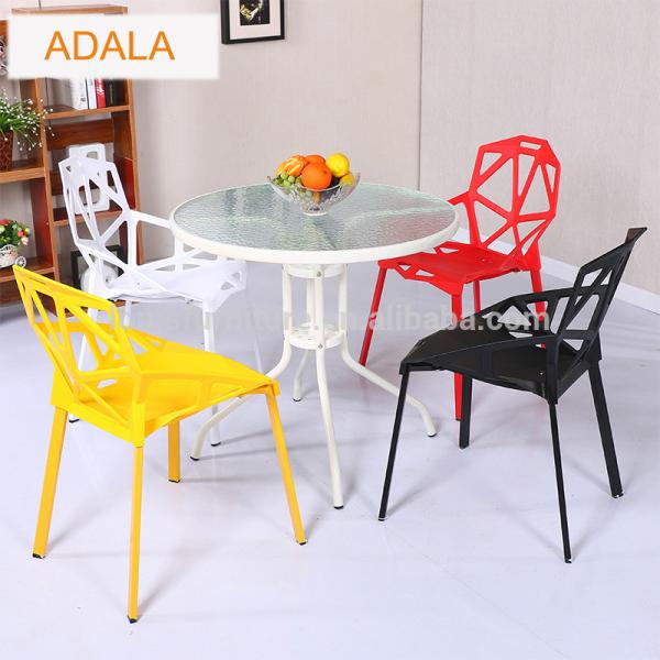 Tempered Glass Center Coffee Table , Eco Friendly Modern Dining Room Table