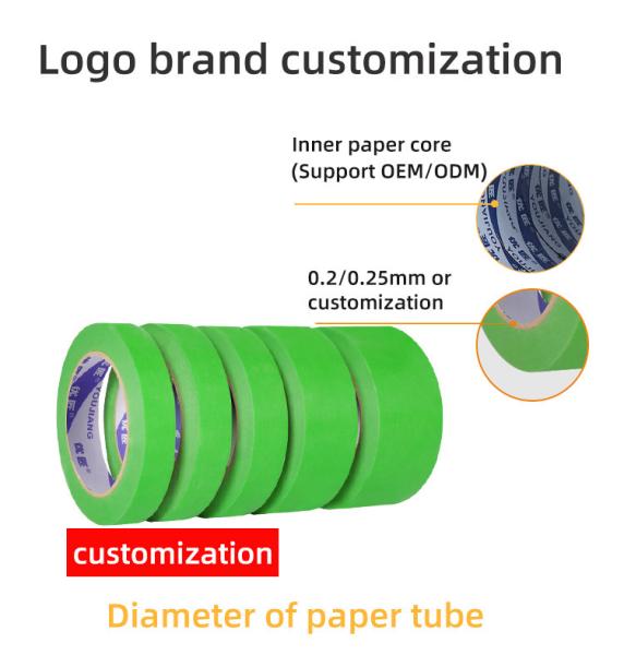 YOUJIANG Automotive Masking Tape For Painting And Aluminum Boat With Rubber Adhesive