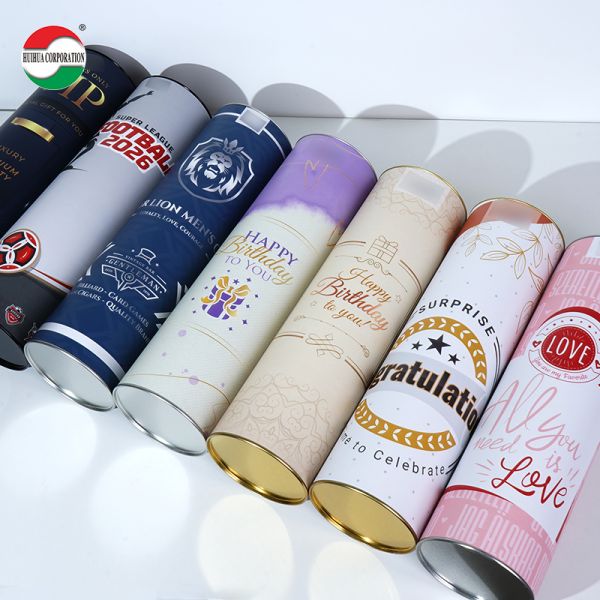 Eco Friendly Kraft Paper Tube Packaging for Alcohol Drinks Ideal for Bulk Orders