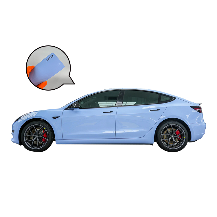 Macaron Baby Blue Holographic Vinyl Car protection Film Vinyls for Cars Car Wrapping Vinyl High Quality