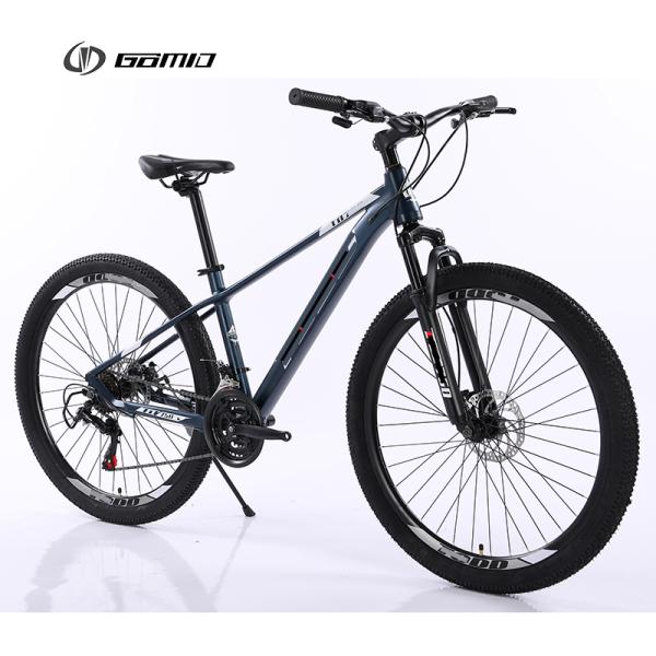 Customized Aluminium Alloy Mountain Bike with SHIMANO FD-TY500 Front Derailleur and Simulated Carbon Fiber Frame