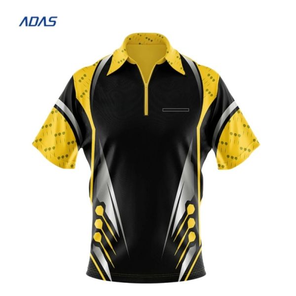 Custom Darts Polo Shirts Wholesale Sublimation Printing Short Sleeve Jerseys For Men Women Dart Teamwear Sports Uniforms