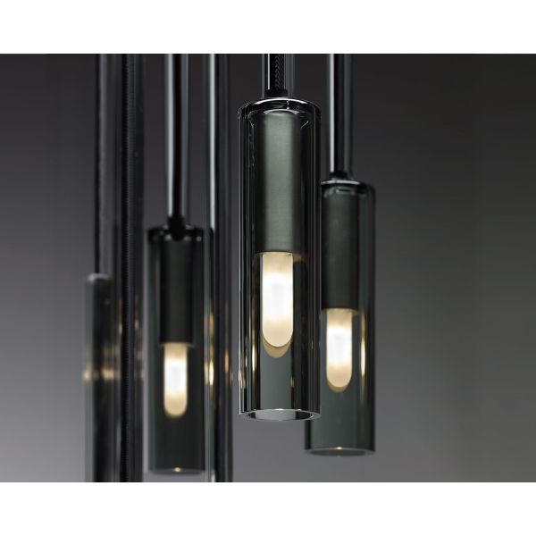 Modern Brass Adjustable Height Pendant Light with 50000 Hours Lifespan for Living Room