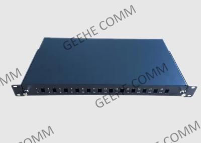 24 Port LC Splice Tray 19 Inch 1U Rack Mount Fiber Patch Panel