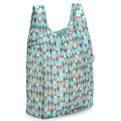 Long Handles Recycled Shopping Bag Sublimation Printing 190T Square Stitching Inside