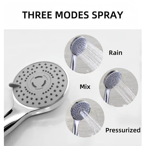 Practical Exposed Valve Showers Two Outlets Stainless Steel For Hotel