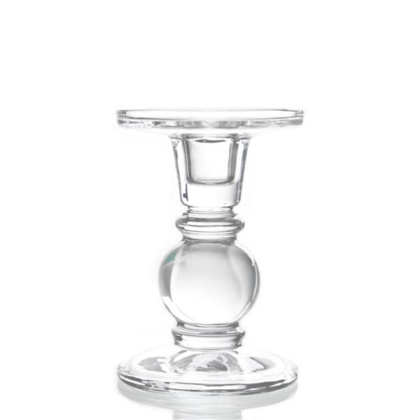 Upmarket Quality Wholesale clear tall glass candelabra candlestick holder for party