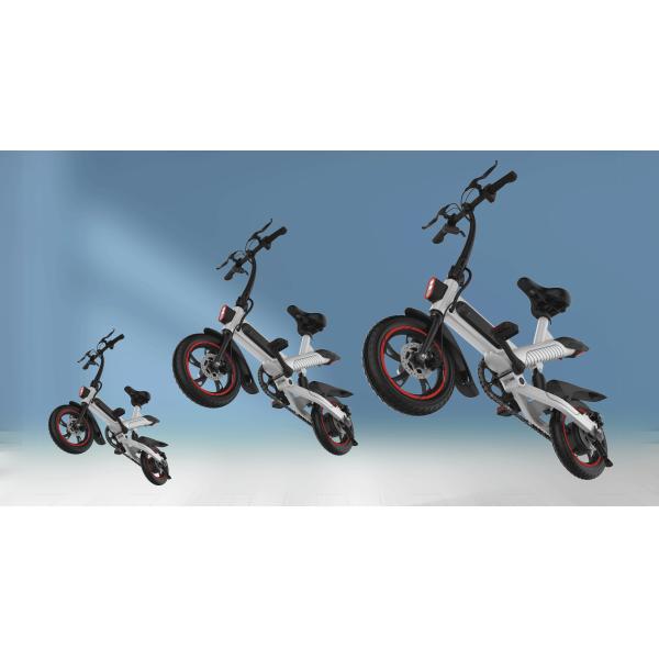 Mini Adult Fold Up Electric Bike , Economical Lightweight Electric Powered Bicycles