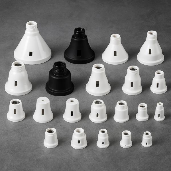 Custom Plastic Lamp Holder Covers – Flame-Retardant Light Socket Housings for LED, Spotlight, and Ceiling Fixtures