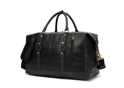 Luxury PU Leather Travel Bags Men'S Overnight Weekender Bags Quilted Leather Weekend Bag
