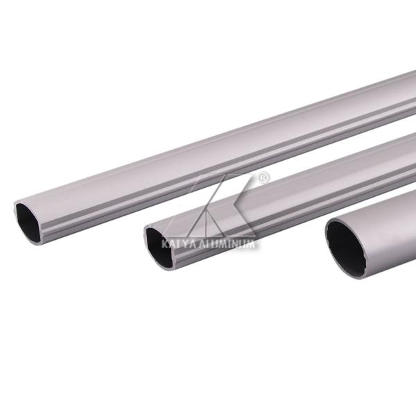 Matt Silver OEM Oval Extruded Aluminium Tube Profiles For Aerospace