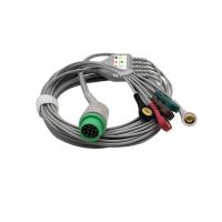 Revestimento descartável dos fios de ligação 12pin da ligação ECG Ecg de Biolight 5 TPU