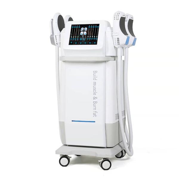 hottet sale 4 handles Electromagnetic muscle stimulator hiemt machine with RF