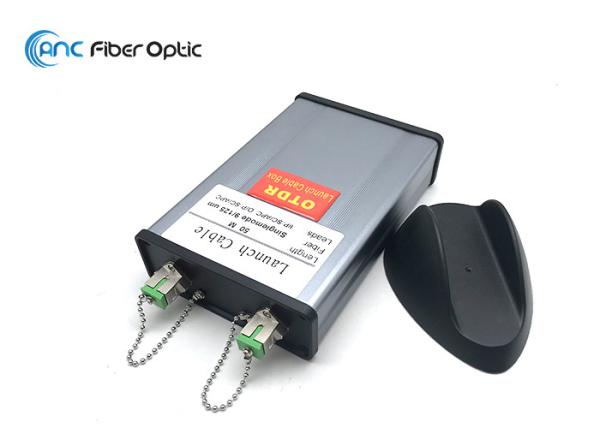 Mini manutenção programada 50M do eliminador da zona morta da caixa OTDR do cabo do lançamento da fibra ótica OTDR 100M 500M