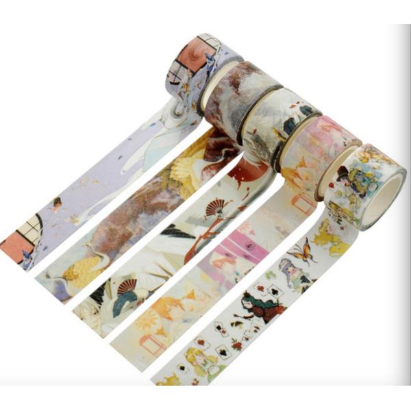 Personal Letter Decoration Promotional Gift Flower Washi Paper Tape for Scrapbook